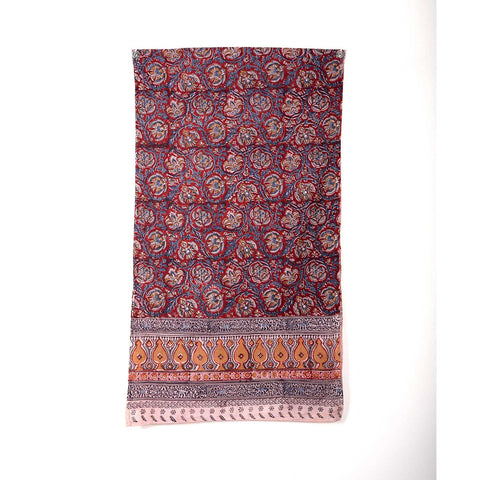 Indian Scarves Women's Kalamkari cotton stole Size  55x194 cm