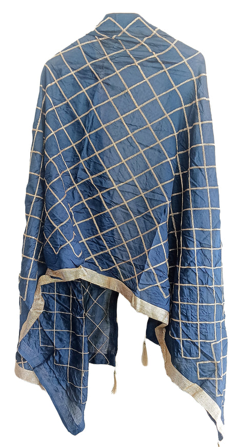 Golden Embroidery Desigen Dupatta Size W 95 Cm X L 210 Cm..