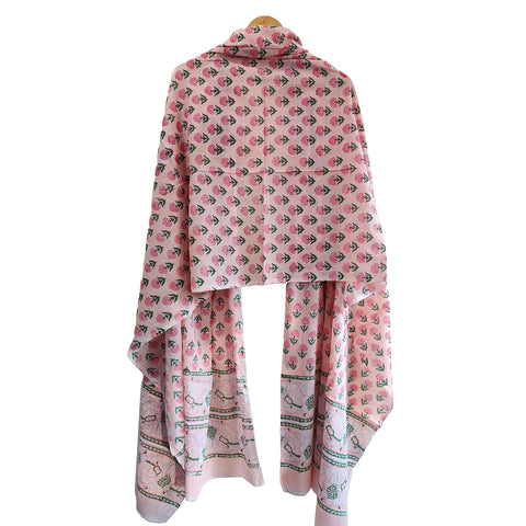 Cotton Hand Block Printed Duptta