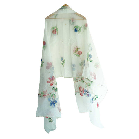 Women's Embroidered Organza Dupatta Size W 95 Cm X L 210 Cm…