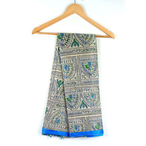 Khadi Cotton Poly Silk Tribal Print Dupatta