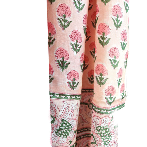 Cotton Hand Block Printed Duptta