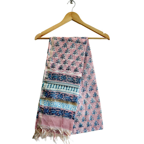 Chanderi Hand Block Printed Duptta
