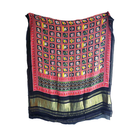 Semi Gaji Silk Bandhani Dupatta