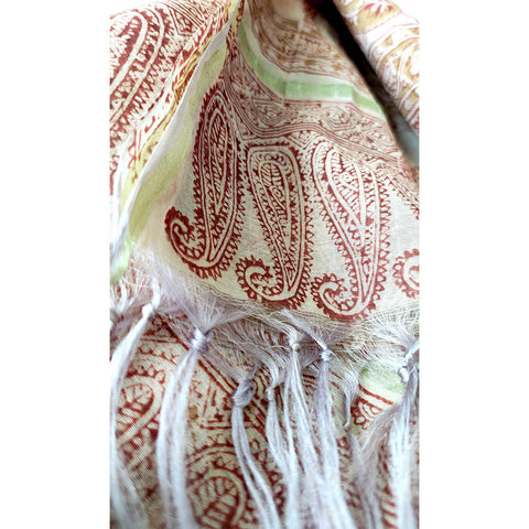 Chanderi Hand Block Printed Duptta