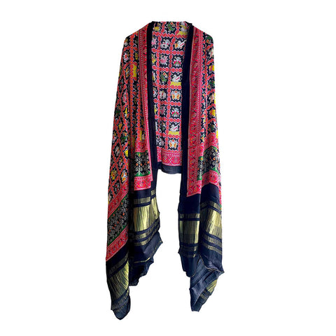 Semi Gaji Silk Bandhani Dupatta