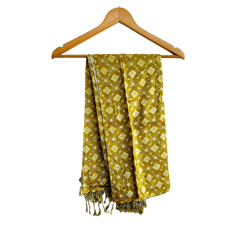 Bagru Block Print Sarong, Sarong Beach Wrap, Cotton Sarong,Pareo, Summer Pareo ,Size 45X80 Inc ( Dark Green Colour)