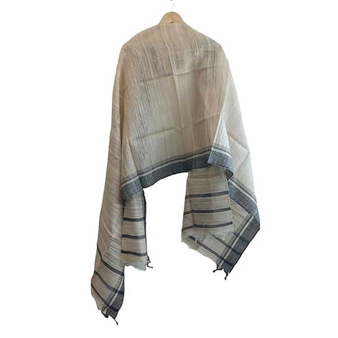 Women's Bastar Pure Kosa Silk Tassels Stole
