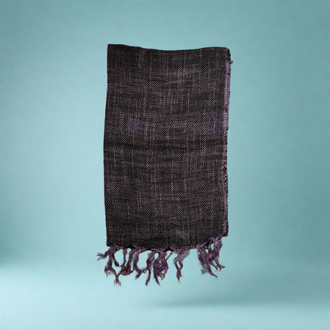 Black Plum colour Plain Rayon Scarf