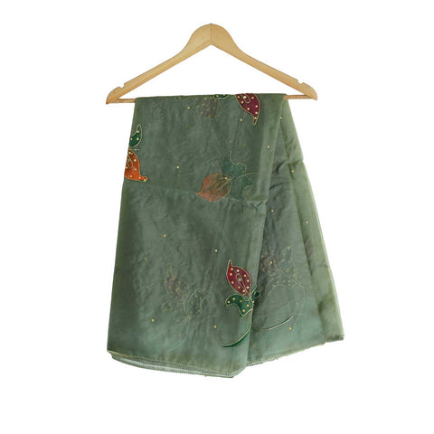 Women's Embroidered Organza Dupatta Size W 95 Cm X L 210 Cm…