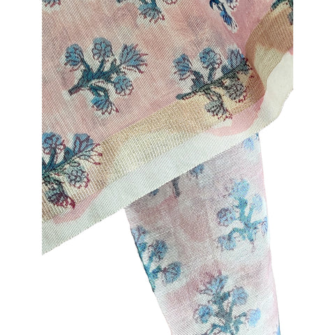 Chanderi Hand Block Printed Duptta