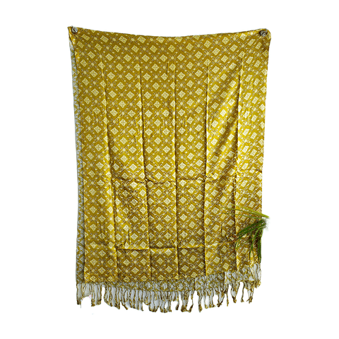 Bagru Block Print Sarong, Sarong Beach Wrap, Cotton Sarong,Pareo, Summer Pareo ,Size 45X80 Inc ( Dark Green Colour)