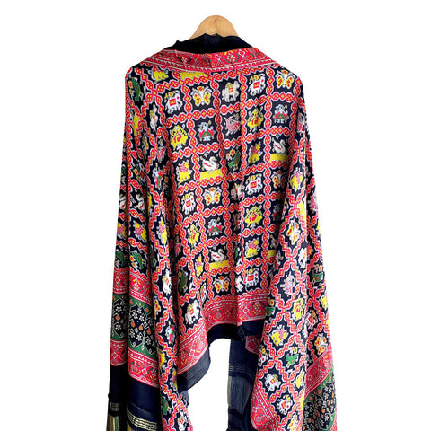 Semi Gaji Silk Bandhani Dupatta