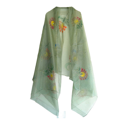 Women's Embroidered Organza Dupatta Size W 95 Cm X L 210 Cm…