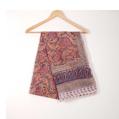 Indian Scarves Women's Kalamkari cotton stole Size  55x194 cm