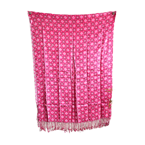 Bagru Block Print Sarong, Sarong Beach Wrap, Cotton Sarong,Pareo, Summer Pareo ,Size 45X80 Inc ( Pink Colour)