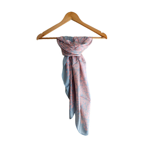 Softly Designed Silk Square Scarf 100 X 100 Cm