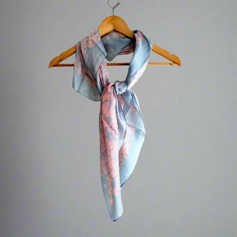 Softly Designed Silk Square Scarf 100 X 100 Cm