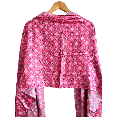 Bagru Block Print Sarong, Sarong Beach Wrap, Cotton Sarong,Pareo, Summer Pareo ,Size 45X80 Inc ( Pink Colour)