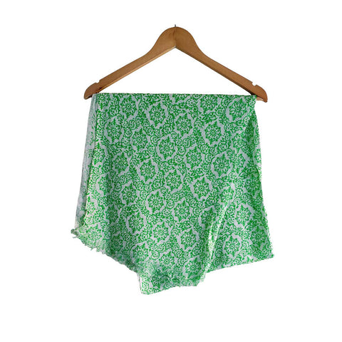 Women's Reversible Silk Viscose Summer Stole, with Fringe Tassels, 185 x 75 cm