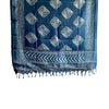 Khadi Cotton Silk Printed Dupattas with Tassels Multi Color Size W 115 Cm X L 230 Cm (Royal Blue)