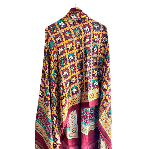Semi Gaji Silk Bandhani Dupatta
