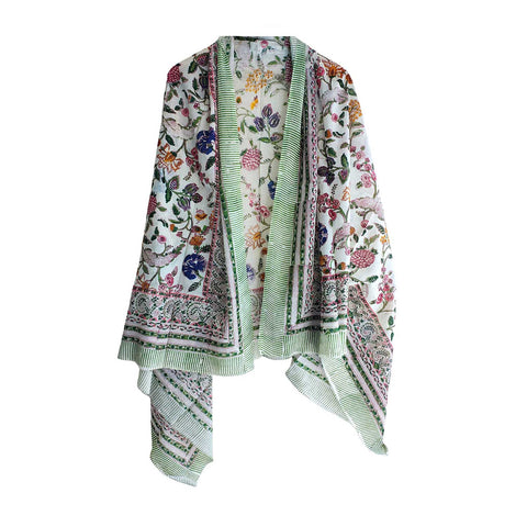 Bagru Block Print Sarong, Sarong Beach Wrap, Cotton Sarong,Pareo, Summer Pareo ,Size 45X80 Inc