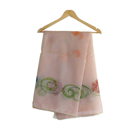 Women's Embroidered Organza Dupatta Size W 95 Cm X L 210 Cm…