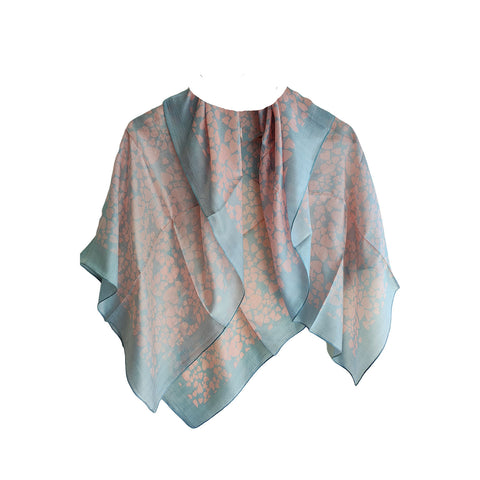 Softly Designed Silk Square Scarf 100 X 100 Cm
