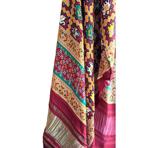 Semi Gaji Silk Bandhani Dupatta
