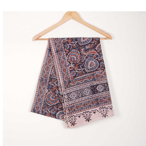 Indian Scarves Women's Kalamkari cotton stole Size  55x194 cm