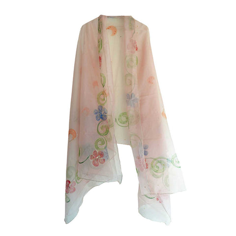Women's Embroidered Organza Dupatta Size W 95 Cm X L 210 Cm…