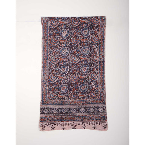 Indian Scarves Women's Kalamkari cotton stole Size  55x194 cm