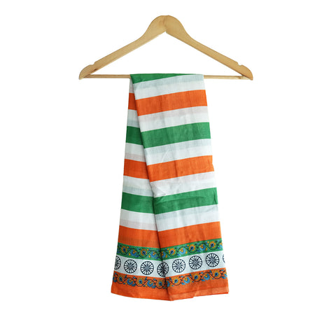 Khadi Cotton Multicolor Print Design Dupatta