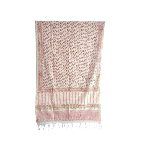 Chanderi Hand Block Printed Duptta