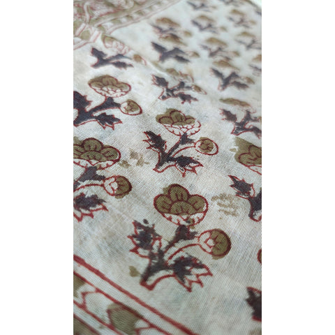 Chanderi Hand Block Printed Duptta