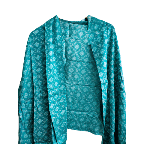 Bagru Block Print Sarong, Sarong Beach Wrap, Cotton Sarong,Pareo, Summer Pareo ,Size 45X80 Inc ( Light  Blue Colour)