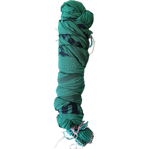 Chiffon Crushed Fancy Dupatta COMBO set of five Multi Color(Red,Dark green,Yellow,Grey And Green)