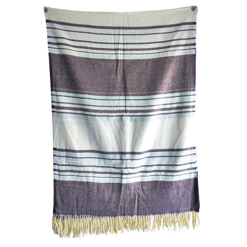 Earthy Elegance Embroidered Wool Stole | Artisan Winter Wrap (ISYVMW012)
