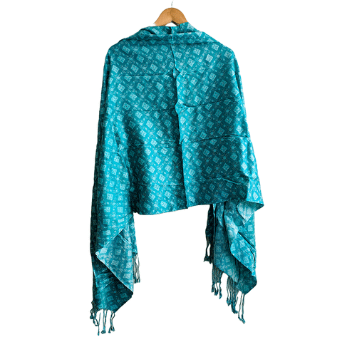 Bagru Block Print Sarong, Sarong Beach Wrap, Cotton Sarong,Pareo, Summer Pareo ,Size 45X80 Inc ( Light  Blue Colour)