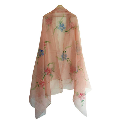 Women's Embroidered Organza Dupatta Size W 95 Cm X L 210 Cm…