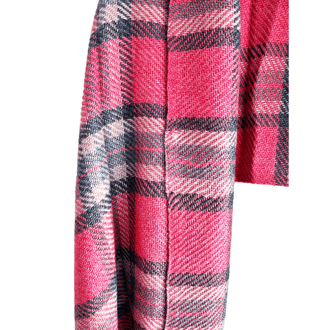 Earthy Elegance Embroidered Wool Stole | Red | Warm Winter Wrap for Women