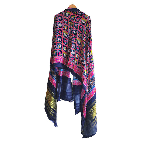 Semi Gaji Silk Bandhani Dupatta