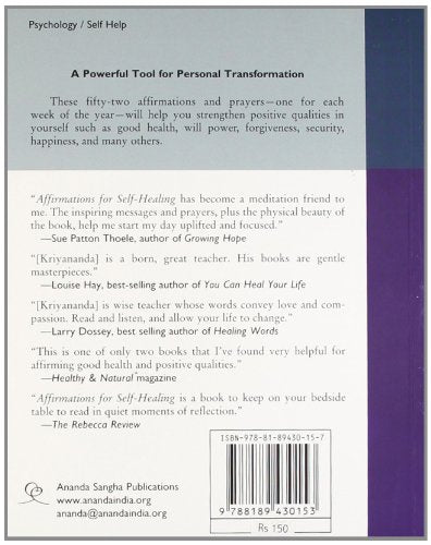 Affirmations For Self Healing Kriyananda Swami