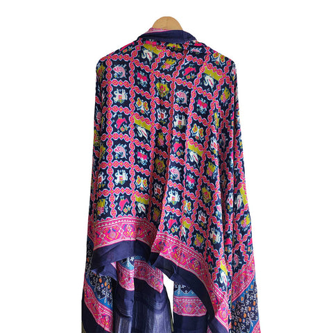 Semi Gaji Silk Bandhani Dupatta