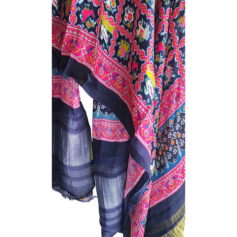 Semi Gaji Silk Bandhani Dupatta