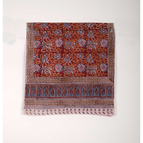 Indian Scarves Women's Kalamkari cotton stole Size  55x194 cm