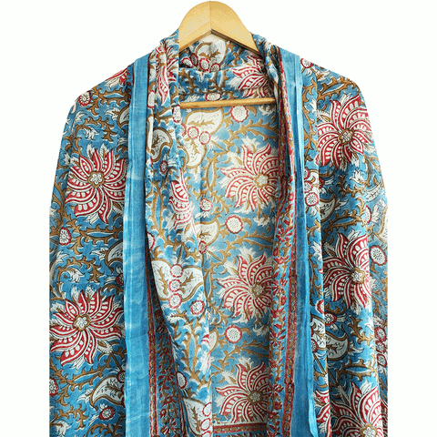 Bagru Block Print Sarong, Sarong Beach Wrap, Cotton Sarong,Pareo, Summer Pareo ,Size 45X80 Inc