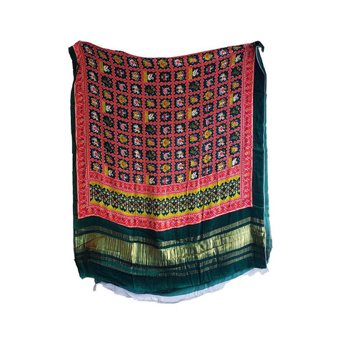 India Scarves Semi Gaji Silk Bandhani Dupatta