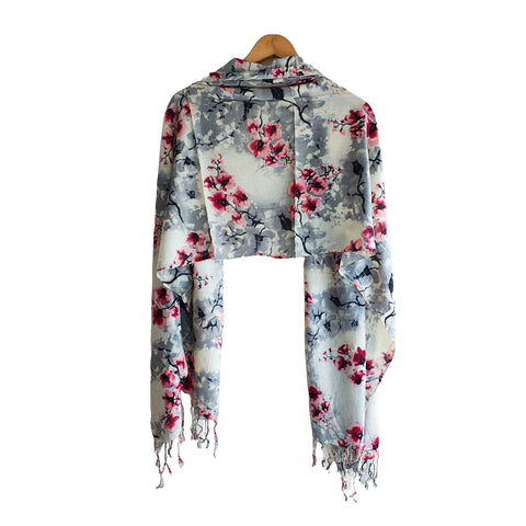 India Scarves Women's Viscose Geoi Design Multicolor colour Fragrance Stole, 75 Cm x 185 Cm